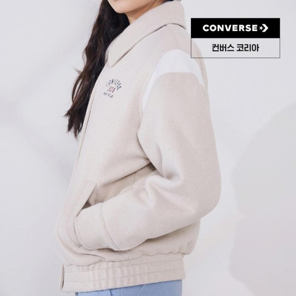 

Converse Retro Varsity Padded Jacket Classic Ecru Wcj450 W9f 80