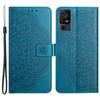 For TCL 40 SE Leather Case Mandala Imprinted Wallet Flip Phone Cover