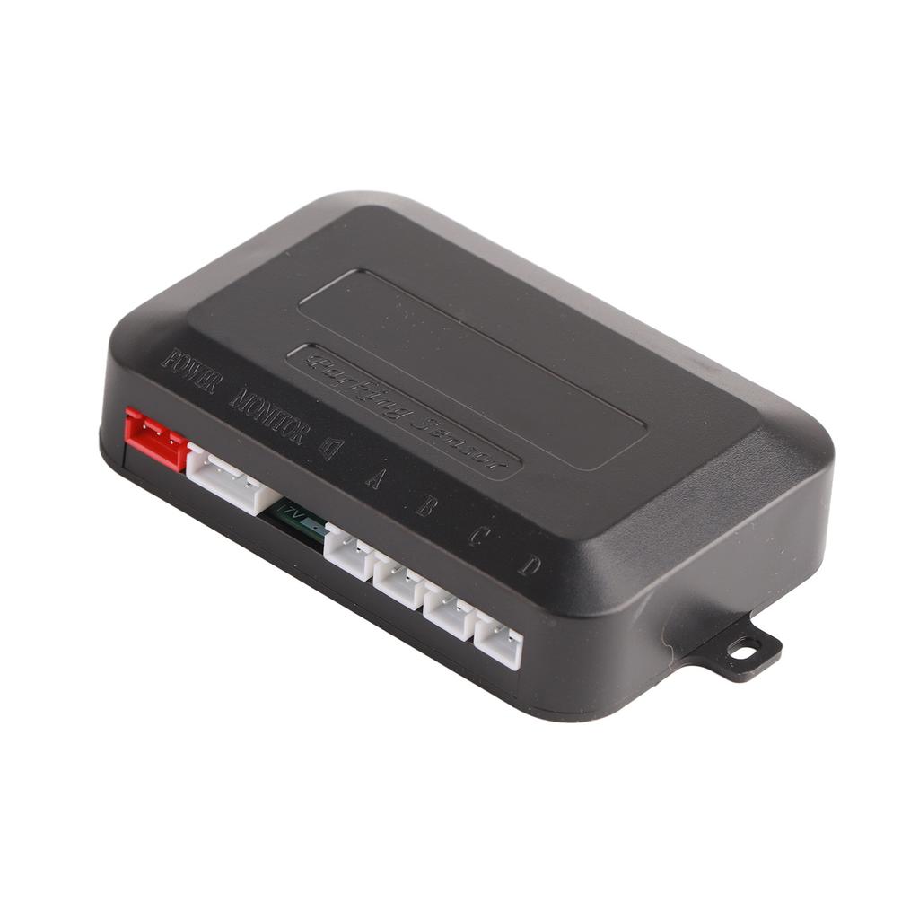 12V Reverse Radar System with 4 Parking Sensor LED Display Distance Detection Waterproof Accurate for Car Auto Black