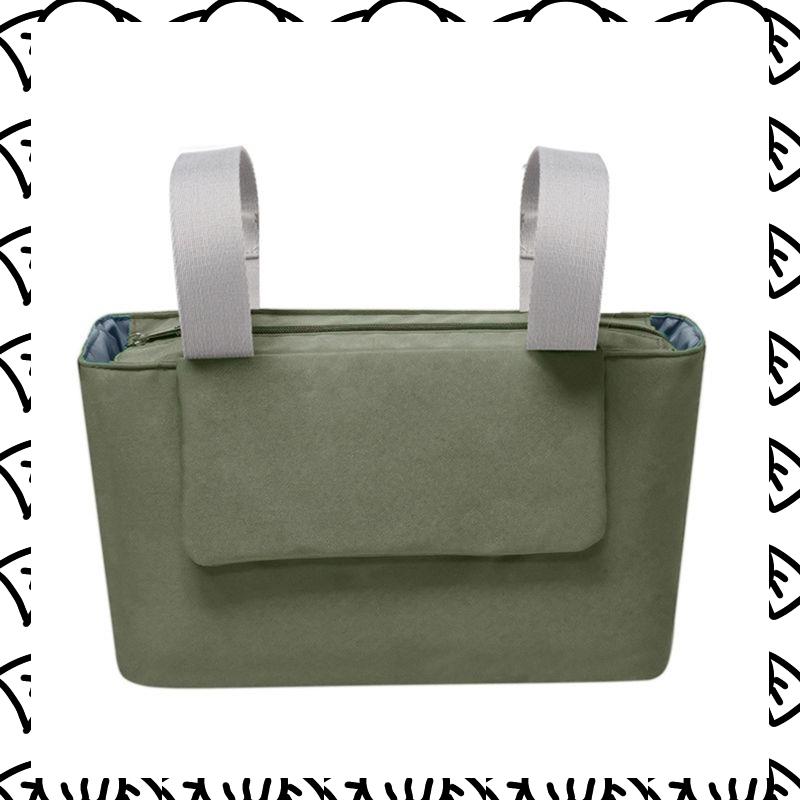 A71Z Multipurpose Baby Stroller Organizer Bag Stroller Bag Portable Stroller Accessory Olive Color