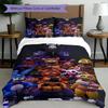 3pcs Duvet Cover Set (1*Duvet Cover + 2*Pillowcase, Without Core), Five Nights At Freddy's Print Bedding Set, Bedroom Decor, All‑Season, Birthday Gift