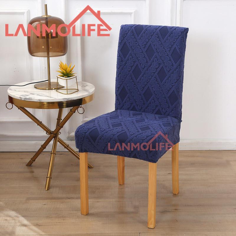 Nordic Thick Jacquard Chair Cover All Inclusive Four Seasons Universal Dustproof Dining Chair Cover Home Elastic Chair Cover