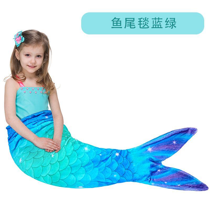 Mermaid Sleeping Bag Universal Soft Mermaid Tail Blanket Beautiful Cozy Rainbow Mermaid Blanket Children's Anti Kick Sleeping Bag