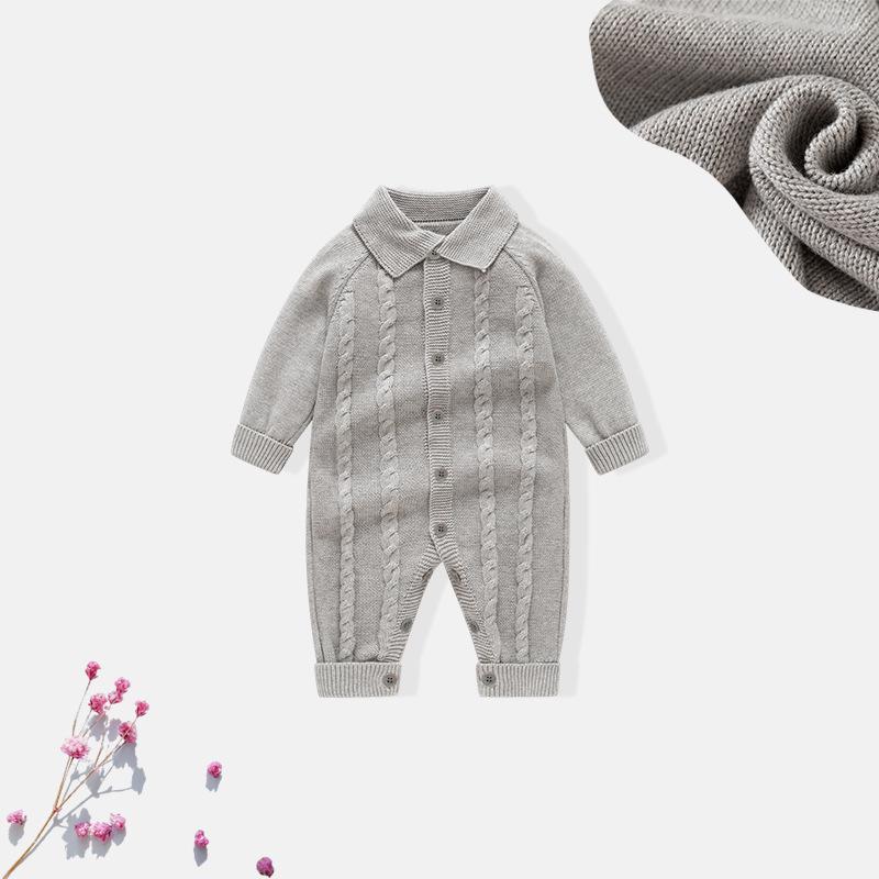 European & American Style Newborn Cotton Romper for Autumn/Winter - Perfect for First Birthday