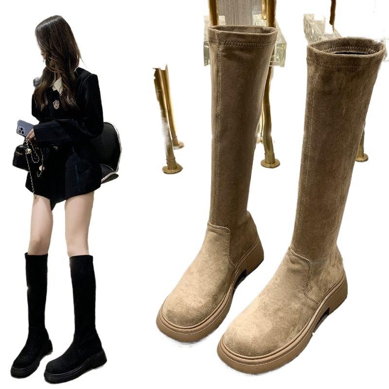 Martin boots women's British style platform high boots women's winter 2025 new versatile small man but knee boots