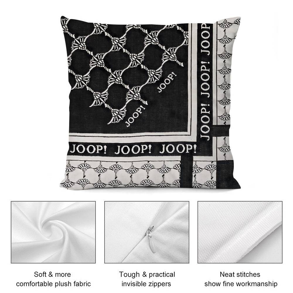 Fishion J-JoopES Pillow Case  Plush Fabric Soft  Pillowcase Double Sided Print Cushion Cover Household Gifts
