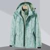 Mens Womens Camouflage 3-in-1 Detachable Winter Outdoor Jacket With Fleece Liner Windproof Waterproof Skiing Hiking