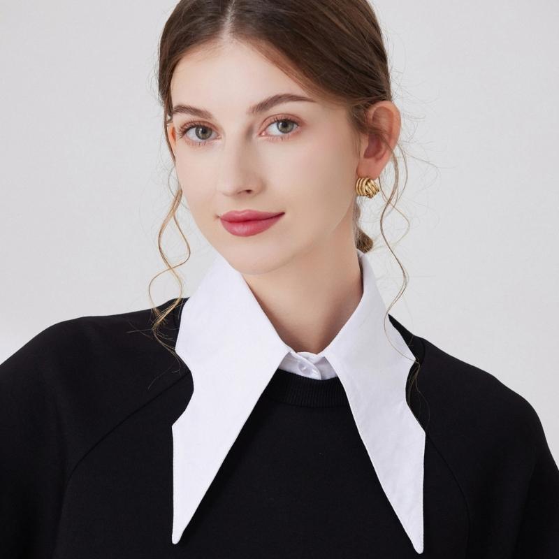 Women False Collar Fashion French Floral Collar Girl Casual Decorative Collar