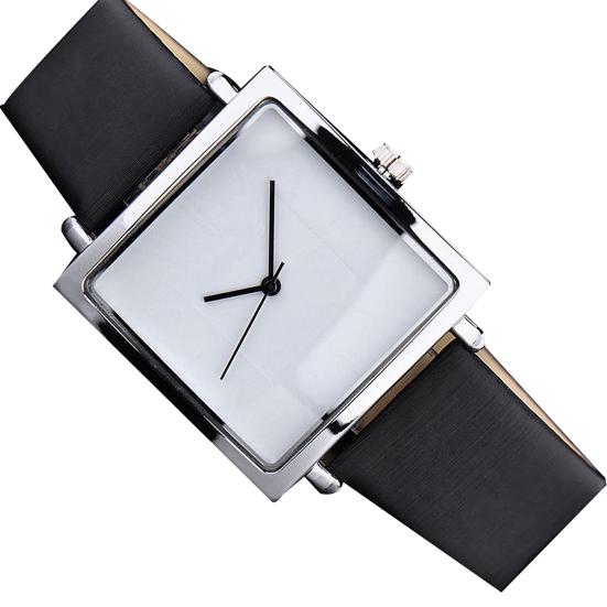 

Часы без номеров, удобные в ношении кварцевые наручные часы из искусственной кожи для женщин