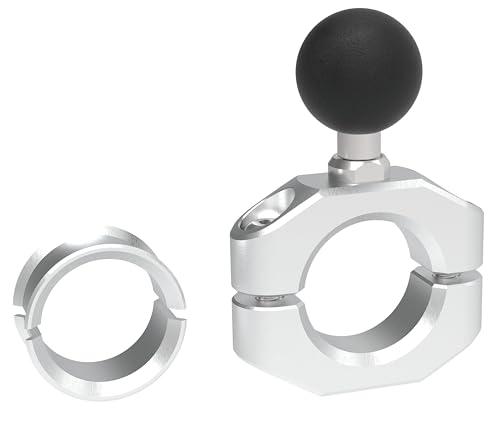 

SYGN HOUSE Motorcycle Mounting System, Second Base Part, Pipe Clamp Base, Calm Silver, Large (28.5mm/1.25inch), 00083000