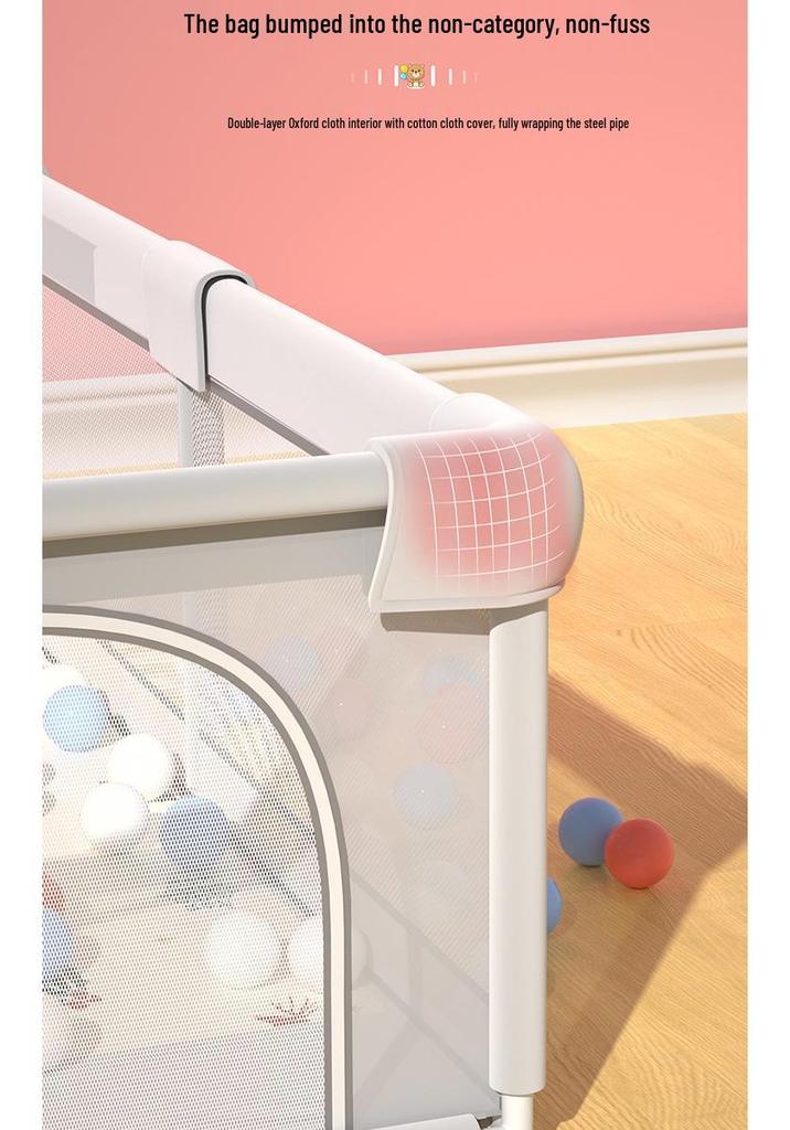Indoor Baby Playpen & Crawling Mat: Infant Walking Guardrail & Safety Fence