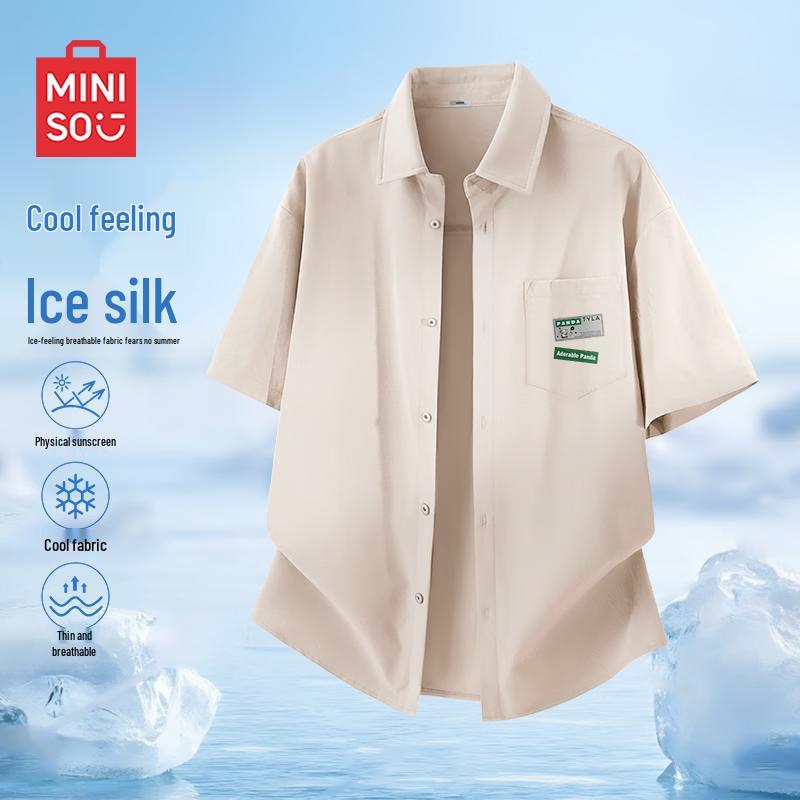 MINISO Men s American Chic Summer Shirt 2XL