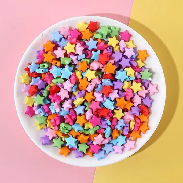 300 Pieces Halloween Themed Acrylic Star Shaped Bead Jewelry Making Accessories Necklace and Bracelet Components