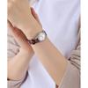Citizen Q&Q Analog Waterproof Watch with Leather Strap VZ89-304 for Women Silver