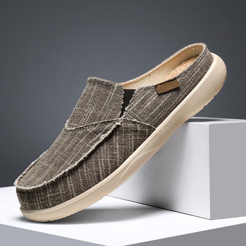 Large size lazy shoes half slippers lightweight summer casual bag head wear-resistant driving shoes