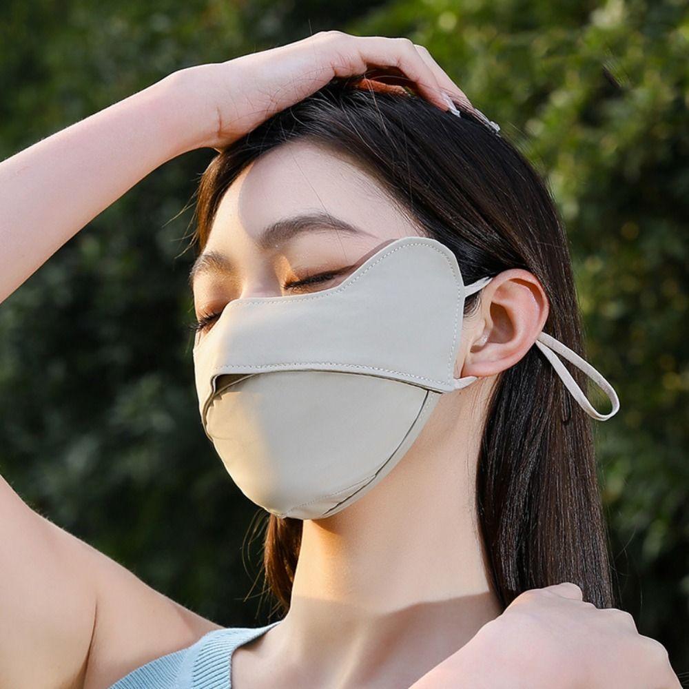 Сонцезахисний крем для обличчя Шарф Покривало для обличчя Маска для обличчя Маска для обличчя Джині Еластична шовкова маска з льоду Спорт
