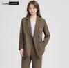 LUDIan Women's Relaxed Fit Long Sleeve Blazer