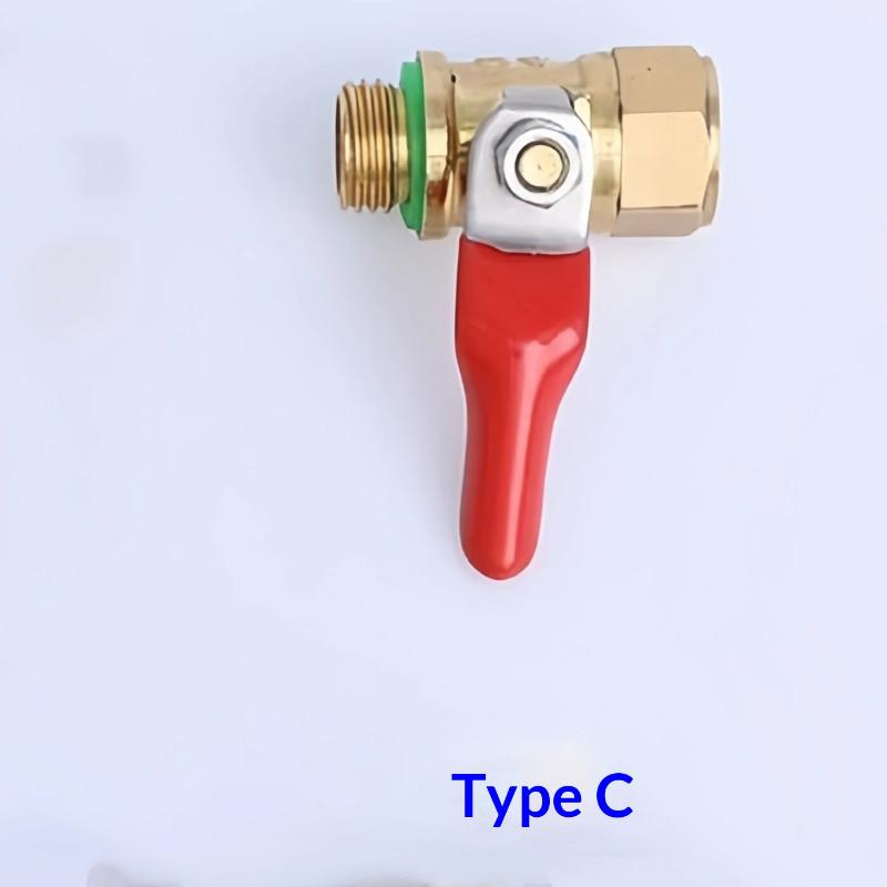 Heavy Duty Brass Steel Ball Valve Leakproof Non Slip Handle Gas Water Fitting For Garden Irrigation Agricultural Spraying Hoses