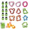 Stainless Steel Sandwich Cutter Cartoon Dinosaur Rabbit Toast Bread Mould Cookie Cutters DIY Baking Mold Kids Lunch Bento Tool