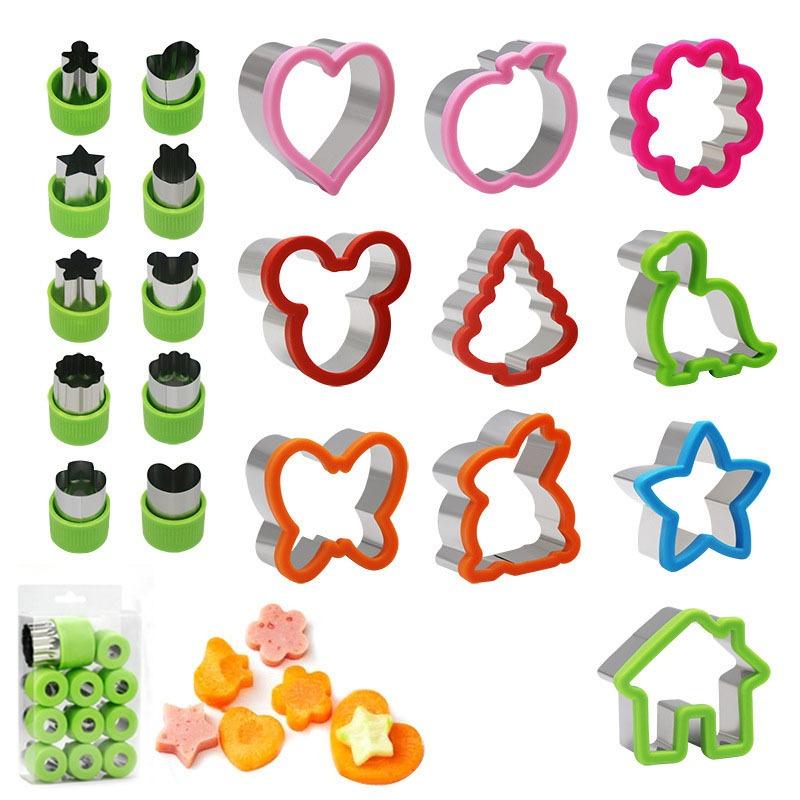Stainless Steel Sandwich Cutter Cartoon Dinosaur Rabbit Toast Bread Mould Cookie Cutters DIY Baking Mold Kids Lunch Bento Tool