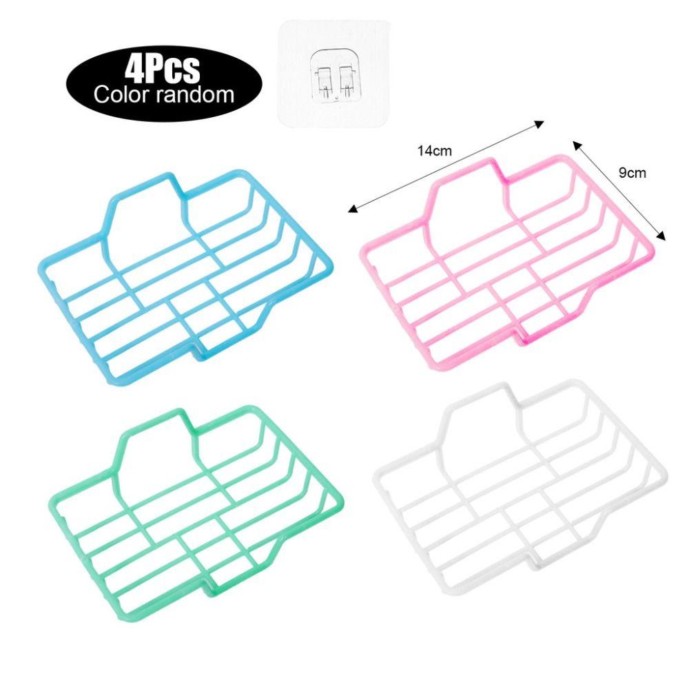 Space Saving Drain Soap Box Wall Mounted Soapbox Portable Soap Storage Rack