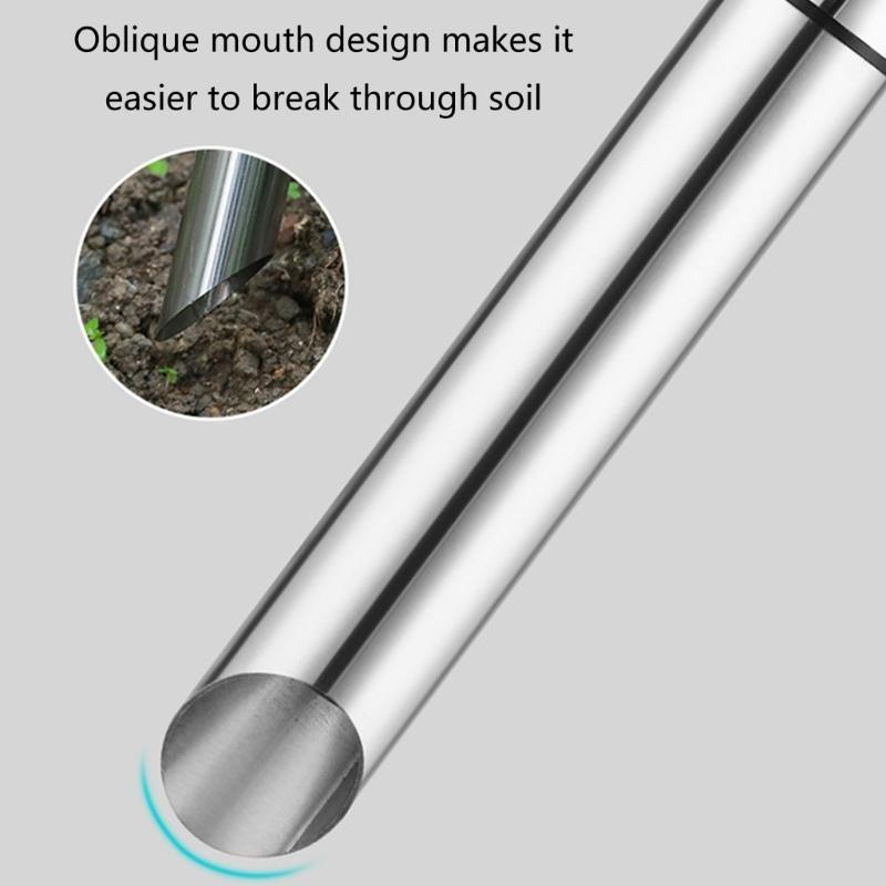 652F Gartentopf Werkzeug Handzwiebelpflanzwerkzeug Edelstahl Zwiebelumtopfer