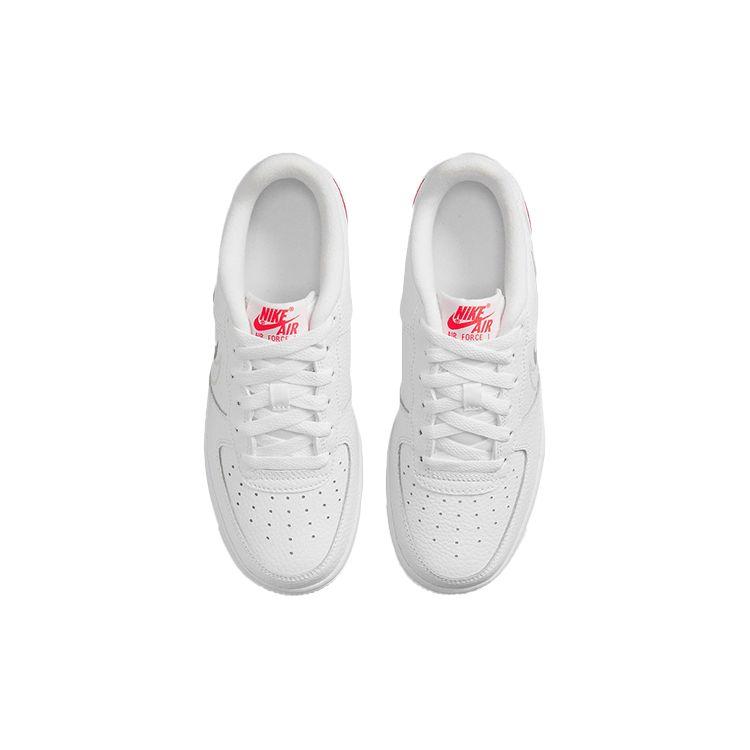 Nike Air Force 1 Low GS Multi-Swoosh Kinder-Sneaker Weiß Particle-Grey Photon-Dust DO6486-100