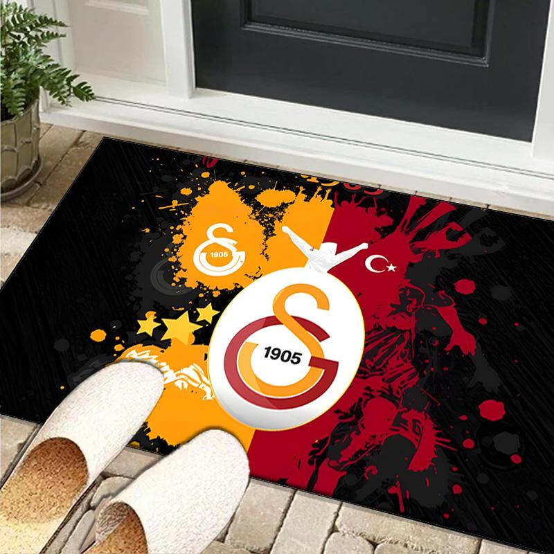 1PC rug Galatasaray Football Club Carpet, Chair Rug,Area Rug for Office Bedroom living rooms bedroom, Doormat decor Christmas fan gifts