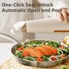 Light Proof Glass Kitchen Oil Condiment Bottle Auto-Seal Oil Bottle  Seasoning Storage