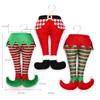 Christmas Decorations Elf Stuffed Legs Stuck Christmas Tree Topper Ornaments Santa Claus Elf Leg Christmas Decor For Home