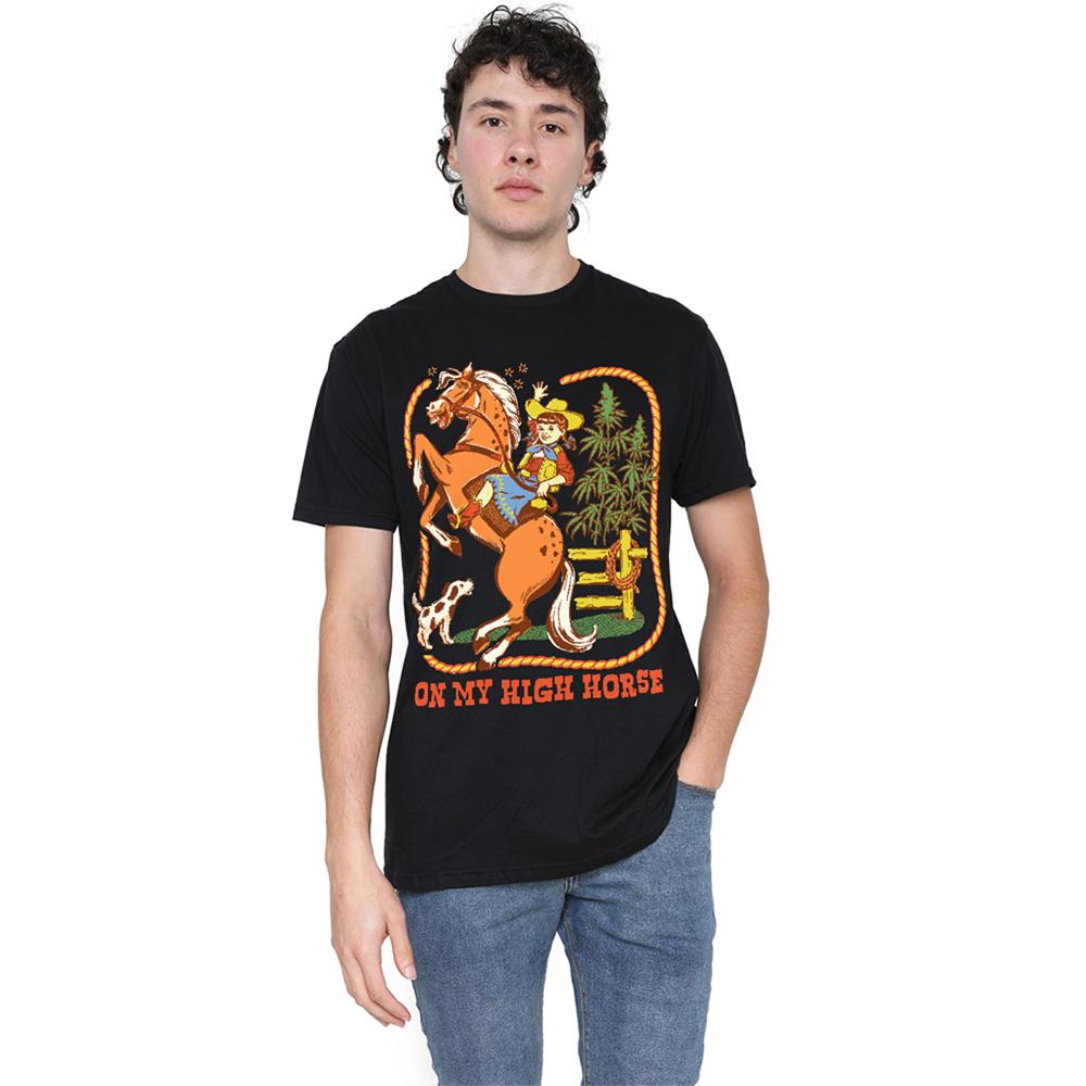 Steven Rhodes Unisex Adult On My High Horse T-Shirt