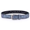 2026 fashion new cool rivets women's belt wide jeans European and American style belt belt belt