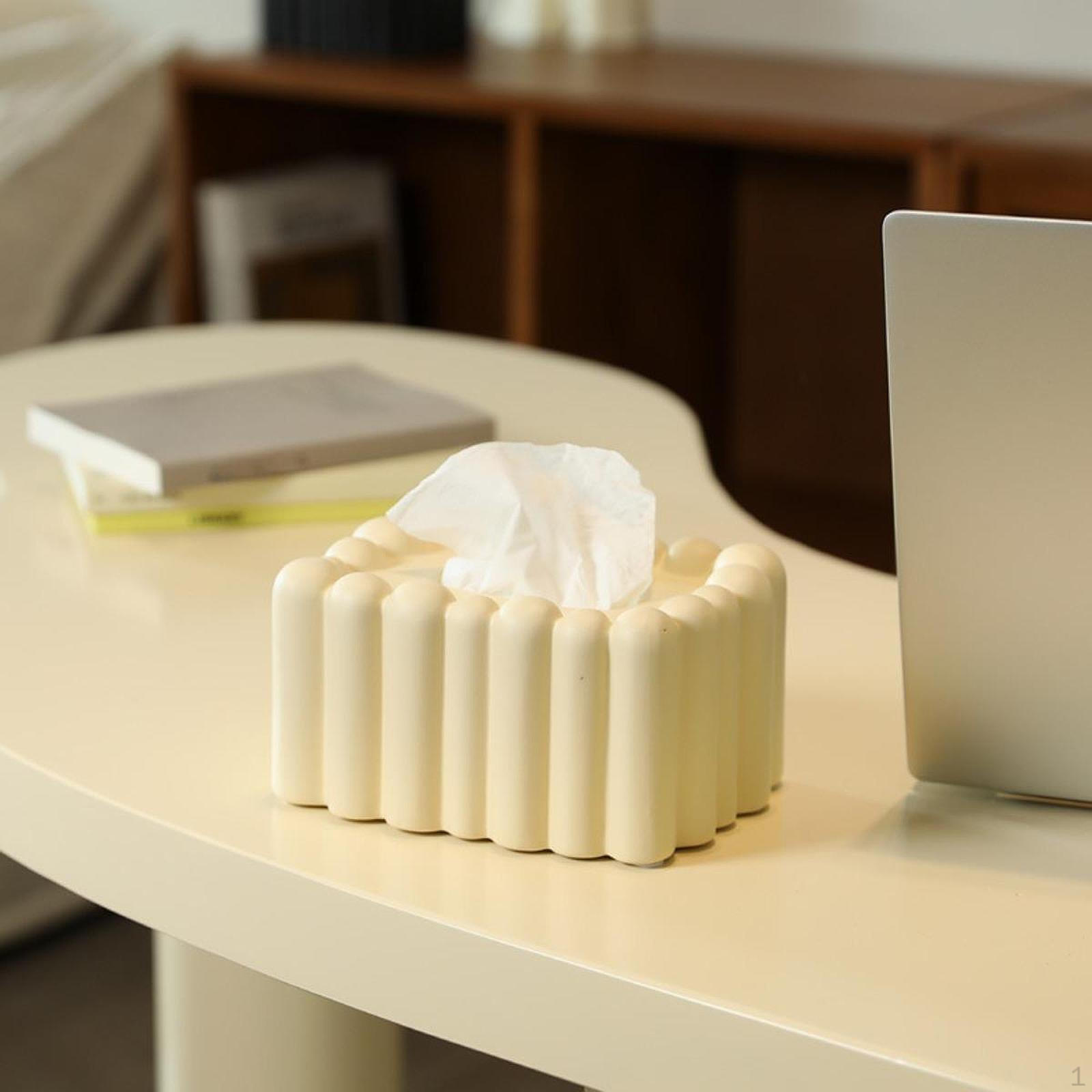 

Держатель для салфеток для лица Креативная коробка Аксессуары для ванной Диспенсер для салфеток Салфетки кремовый