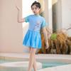 2024 New Cartoon Princess Style Girls' One-Piece Swimsuit (S-M) - Cute Baby Skirt Swimwear
