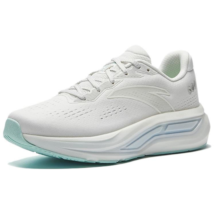 

New Anta Shock Absorbers Rebound Low Top Casual Running Shoes Women s White Blue 122535555-5 36