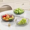 Zhaoran Round White Gold Edge Fruit Plate