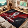Wigan Warriors Personalized Crystal Velvet Carpet, Customized Name Text Soft Anti‑Slip Rug for Living Room Bedroom
