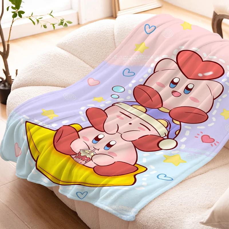 Decorative Sofa Blanket K-Kirbys Lovely Warm Knee Bed Fleece Camping Custom Fluffy Soft Blankets for Winter Microfiber Bedding