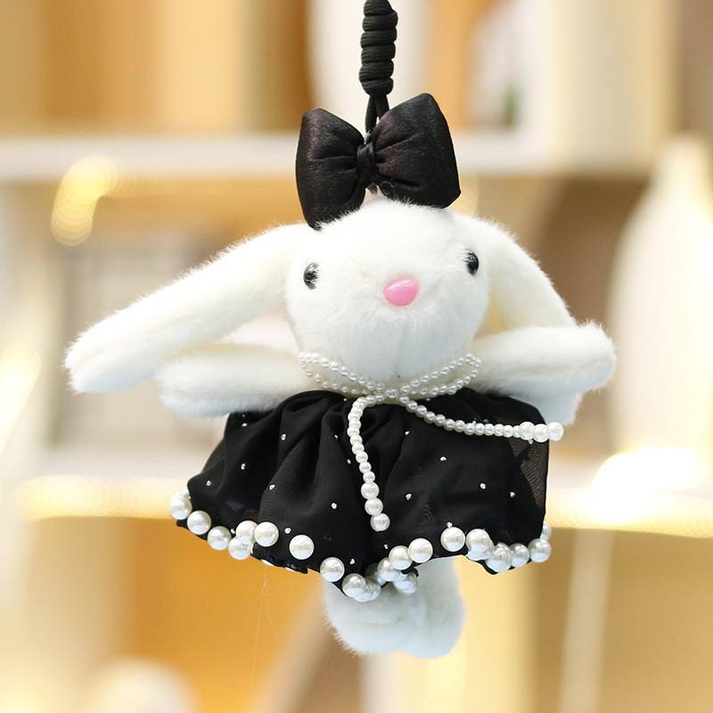 Cartoon Rabbit Plush Doll With Pp Cotton Filling For Handbag Decoration