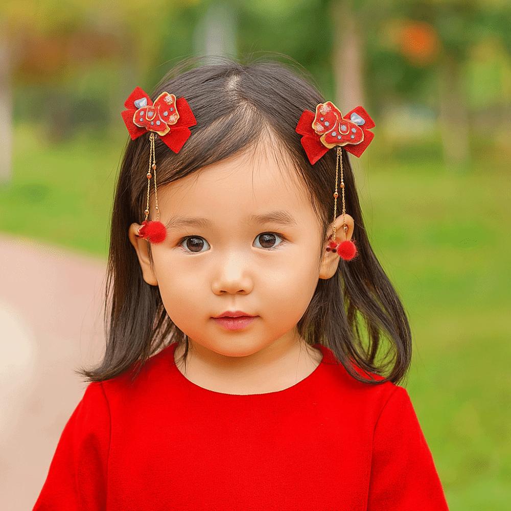 Cartoon Tassel Hairpin Horse New Year Hair Accessory Hanfu Traditional Chinese Hair Clip  Daily