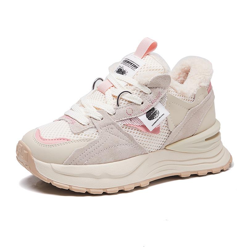 

Новые женские кроссовки, модные спортивные одинарные кроссовки на толстой подошве 40 розовый