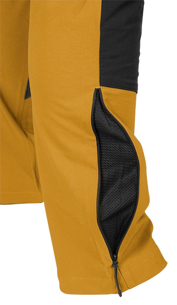 OUTDOOR work trousers, 4-way stretch, mustard, size XL
