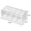 1Pcs Kpop Photocard Storage Box Transparent Photo Card Organizer Compartment Flip Box Card Case Protector Container