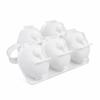 Stampo in Silicone a Forma di Coniglio 6 Cavità 3D Bianco Flessibile Formina per Dessert per Mousse Gelatina Budino Mini Torte e Dolcetti Carini da Forno Casalingo