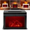 Flame Essential Oil Diffuser Fireplace Flame Diffuser 300ml Aromatherapy Diffuser Low Noise Cool Mist Diffuser for Home Office