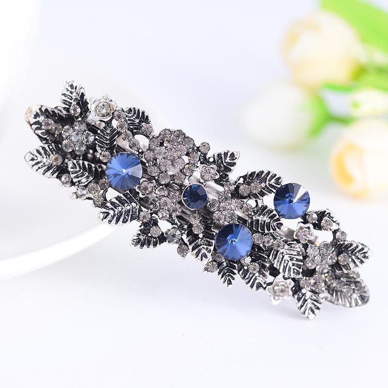Haarspangen Kristall Strass Haarspangen Schmetterling Französische Clips Vintage Frühling Haarspangen Blumen Haarschmuck