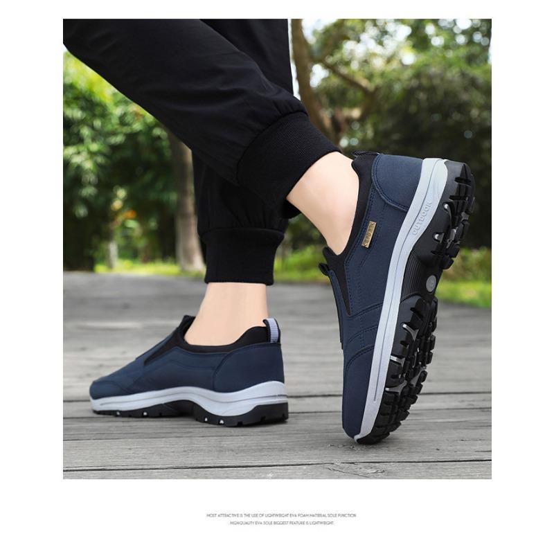 Men's Sports Shoes with Soft Soles, Dad's Shoes, One-piece Style, Suitable for Middle-aged and Elderly People for Walking.