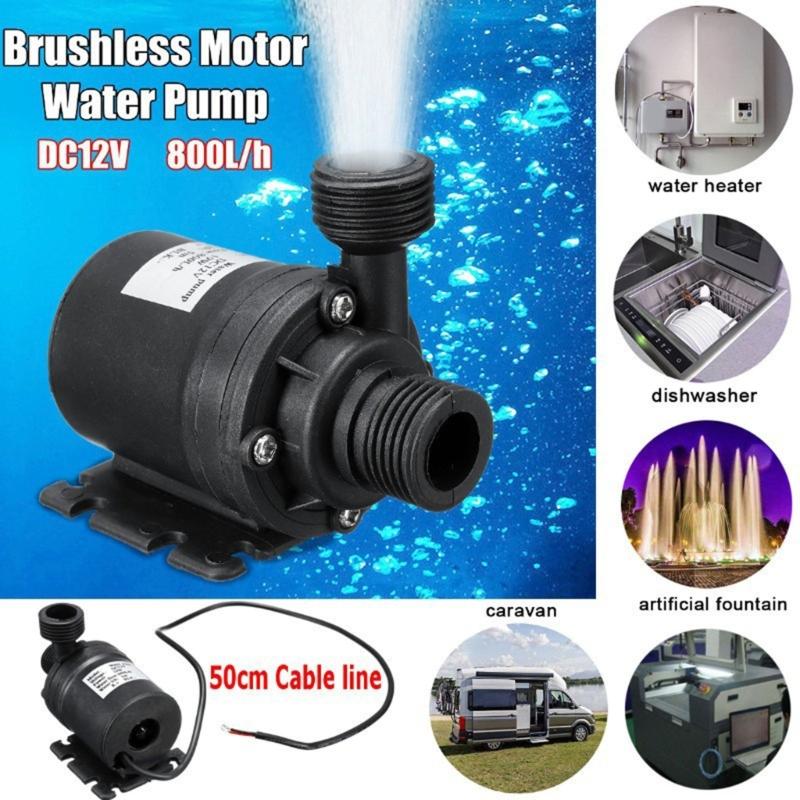 DC12V/24V Tauchpumpe Wasserdicht Tauchpumpe 5,5 M Bürstenloser Motor für Kühlsystem