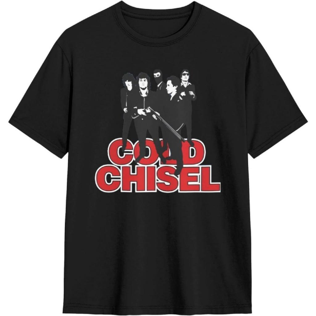 Kurzarm T-Shirt Rock Legenden Cold Chisel T-Shirts für Männer und Frauen Laufshirts Trainingsshirt