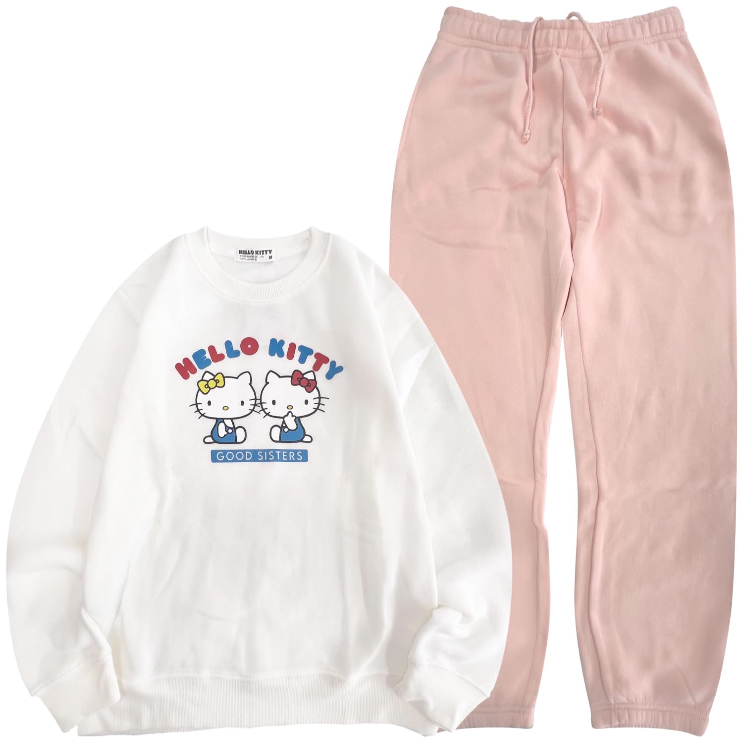 

Yoshida Yu Hello Kitty Trainer Sweat Pants Set Up Fleece Lined Loungewear Home Wear Pajamas Sanrio Characters